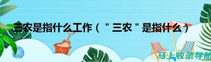 三农事业中的关键一环：乡镇农经站长工作职责全解析